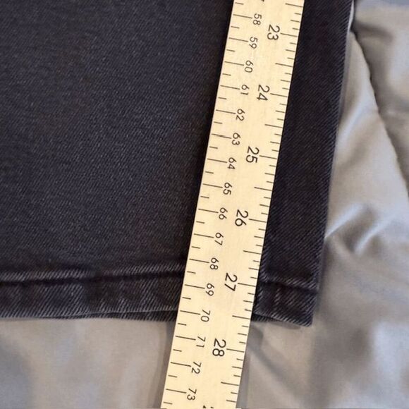 Tinseltown Stonewashed Black Jeans Distressed Relaxed Fit Tapered Leg Size 11 - Picture 10 of 12